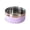 Purple, variant on Stainless Steel Pet Bowl Customizable Name Embossed Non Silicone Base Durable for Dog Cat Food Water Feeding