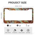 thumbnail image 3 of 2 PCS Pepperoni Cheese Pizza License Plate Frames Funny Realistic Food Car Tags Frames Holder Stainless Aluminum 2 Holes for Us Standard Vehicles, 3 of 6