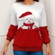 thumbnail image 2 of Guardurnaity Cómodo Jersey Blusa De Mujer Regalo De Navidad Sudadera Mujer Ropa De Mujer Tops De Manga Larga Prendas para la parte del cuerpo D 5XL, 2 of 6