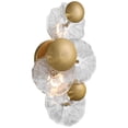 thumbnail image 4 of Possini Euro Design Filoli 16" High Modern 2 Light Wall Sconce Light Lamp Fixture Mount Bathroom Bedroom Hardwired Gold Plated, 4 of 9