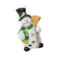 thumbnail image 3 of Figuras de muñecos de nieve con luces LED, decoraciones para la mesa navideña, adornos navideños Estilo A verde, 3 of 9