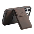 thumbnail image 3 of Dteck for iPhone 13 Pro Case Magnetic with Detachable Wallet Card Holder, Magnetic Ring Holder Leather Back Case Compatible with MagSafe, Durable Shockproof Phone Case 2 in 1 for Men Women,Brown, 3 of 7