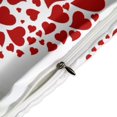 thumbnail image 4 of HAHDAXIA Red Heart Bedding Solid Comforter Set for All Seasons,3 Pieces(1 Comforter+2 Pillowcases),Soft Microfiber Bedding Set King(90"x90"), 4 of 7