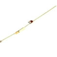 thumbnail image 3 of 18K Yellow Gold Enamel Red and White Lady Bug  Id Bracelet 5.5 inches with extra ring at 4.75 inches, 3 of 4