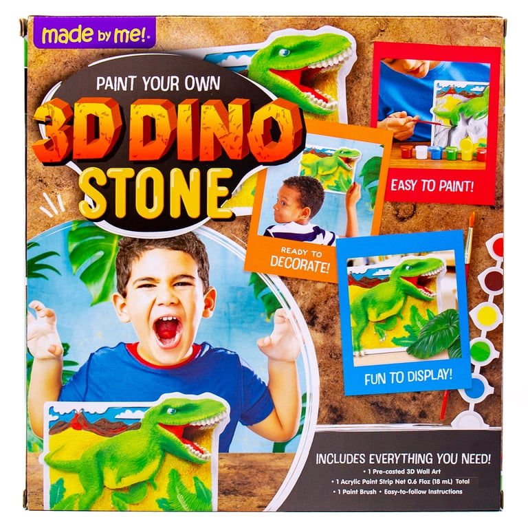 Made By Me! Paint Your Own 3D Dino Stone, 8-Inch photo 7