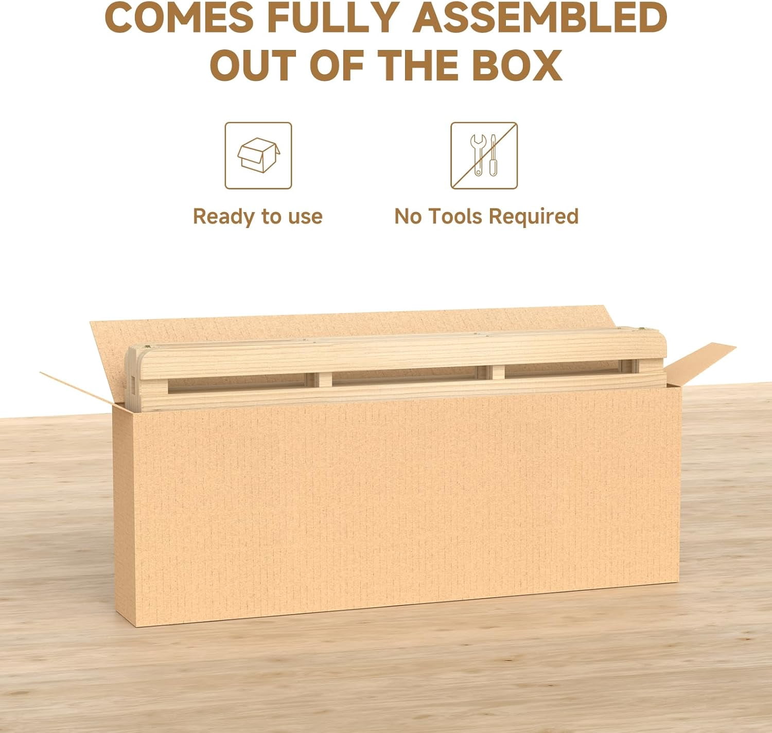 ABORON Floor Bed Frame, Folding Tatami Futon Frame, Breathable Moisture-Proof Bed Plate, Solid Wood Slat Floor Bed Frame, Japanese Floor Tatami Bed for Floor Sleeping or Futon Mattress, Full Size