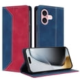 thumbnail image 2 of Funda FOXDOCK para iPhone 16 Plus de Cuero Premium Bicolor con Ranuras RFID, Carcasa Tipo Billetera Antigolpes y Soporte Plegable, 2 of 6