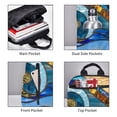 thumbnail image 3 of Balery Stained Glass Ocean Wave Mochila ligera para hombre y mujer: duradera e impermeable, ideal para la escuela, el trabajo, viajes y uso diario., 3 of 7