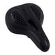 thumbnail image 5 of Sillín ancho de bicicleta acolchado de cuero PU Negro Sunnimix Reemplazo de asiento de bicicleta, 5 of 6