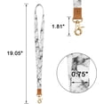 thumbnail image 2 of nielieping Geometric Design Neck Lanyard with Metal Clasp, Genuine Leather, Simple & Fashionable, Black, 2 of 5