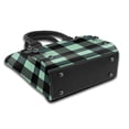 thumbnail image 4 of Single Shoulder Bag Rivet Bag 7.48×7.48×3.94in Removable Shoulder Belt Can Be Held Or Diagonal Across A Variety Of Matching Styles Paleturquoise Buffalo Plaid Check Tartan Scotland_1, 4 of 6