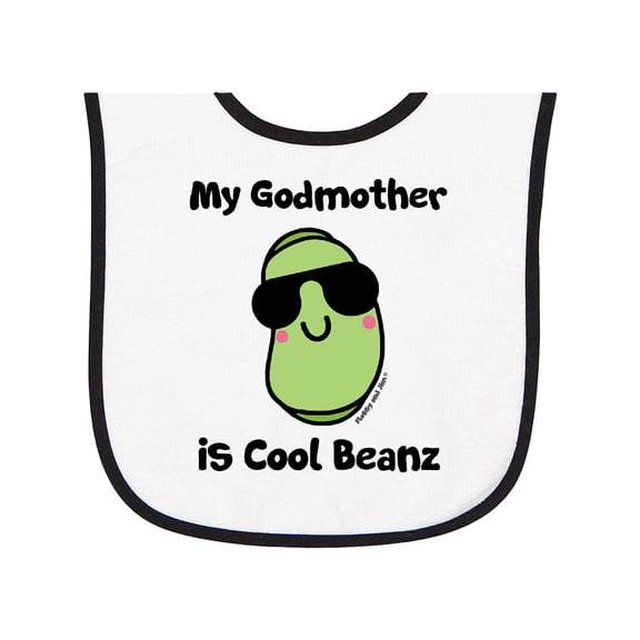 Inktastic Cool Beans Godmother Baby Terry Cloth Bib