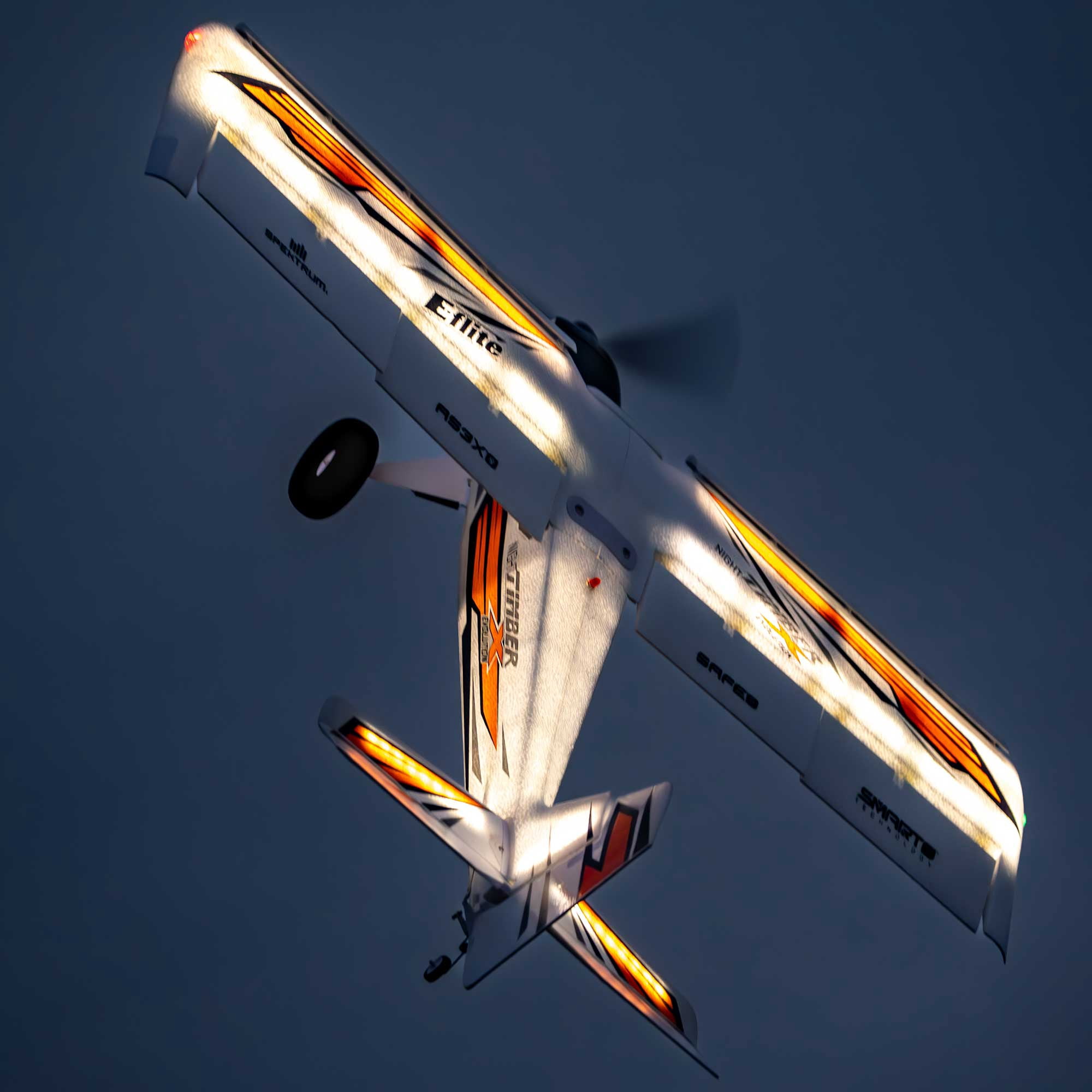 E-flite Night Timber X Evolution 1.2m BNF-Basic with AS3X and SAFE Select EFL013850 RC Sport Airplanes