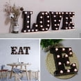 thumbnail image 4 of LED Wall Letters Lights Alphabet, Diamond Bulbs Marquee Letters with Lights Remote Control Night Light for Bar, Christmas Party Decorations - Black Letter E, 4 of 5