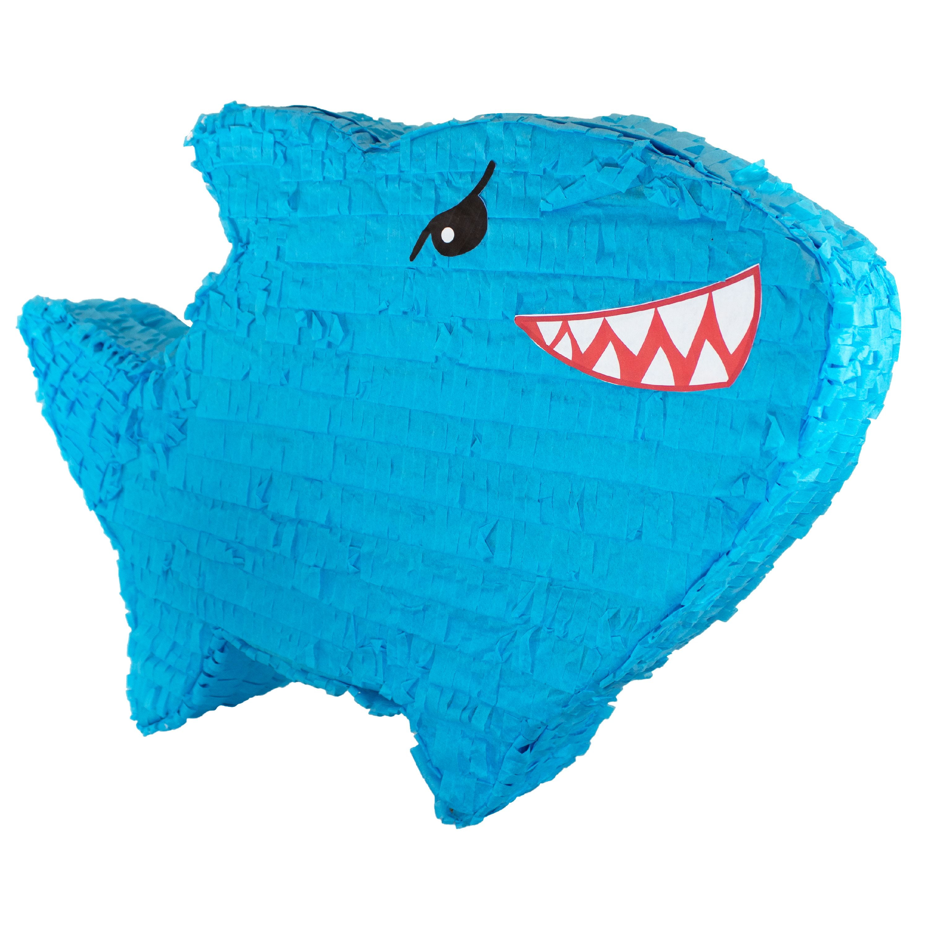 Baby Shark Pinata..Party Game Decoration Birthday Party Themed Pinata, 18”  Round by 4” Handmade Pinata Free rop…