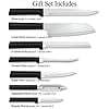thumbnail image 3 of Rada Cutlery 7-Piece Starter Knife Gift Set, Black Handles, 3 of 5