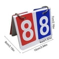 thumbnail image 3 of Steadline Flip Scoreboard Flipper Score Keeper Multi Sports Score Board Portable Table Top Scoreboard Flipper for Basketball Baseball Volleyball Soccer Outdoor 4-Digit, 3 of 6