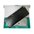 thumbnail image 3 of Logitech K360 Wireless USB Desktop Keyboard Compact Full Keyboard, 3-Year Battery Life (Glossy Black) - Refurbished, 3 of 5