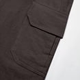 thumbnail image 6 of Nestiefly Mens Linen Shorts Casual Beach Shorts Elastic Waist Lightweight Drawstring Summer Cargo Shorts with 4 Pockets 2026 Black 3XL, 6 of 7