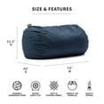 thumbnail image 3 of Big Joe Fuf Media Lounger Foam Filled Bean Bag Chair with Removable Cover, 6 feet Giant, 3 of 11
