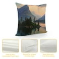 thumbnail image 4 of Fenyluxe Sunset Mountains Lake Square Pillow Cover Case for Cushions Sofa Bed Outdoor Decor Pillowcase 1PC 18x18in, 4 of 5