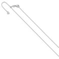thumbnail image 2 of 14K White Gold Cable Chain Styles Necklace Adjustable 1mm D/C 22 inch 1 mm, 2 of 6