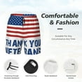 thumbnail image 3 of Daiia Thank You Veterans Mens Swim Trunks Swim Shorts Quick Dry Swim Shorts with Mesh Lining Pockets-X-Large, 3 of 9