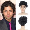thumbnail image 5 of WXLCISI Black Short Wig for Men Side Part Straight Natural Synthetic Heat Resistant Wig for Daily Party Use, 5 of 6