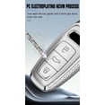 thumbnail image 5 of Key Case Cover for Audi A6 A8 Q7 S6 A7 S7 E-Tron RS6 RS7 Q8 SQ8 SQ7 Accessories  Metallic Feeling Key Fob Holder with Keychains, 5 of 8