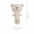thumbnail image 2 of Rattle Toy Organic Cotton Chewable Soft Bunny Shaped 7.1 Inch Single Pack Handheld Soothing Sensory Toy for Newborn Infant Toddler Early Educational Teething Activity Shower Gift, 2 of 4