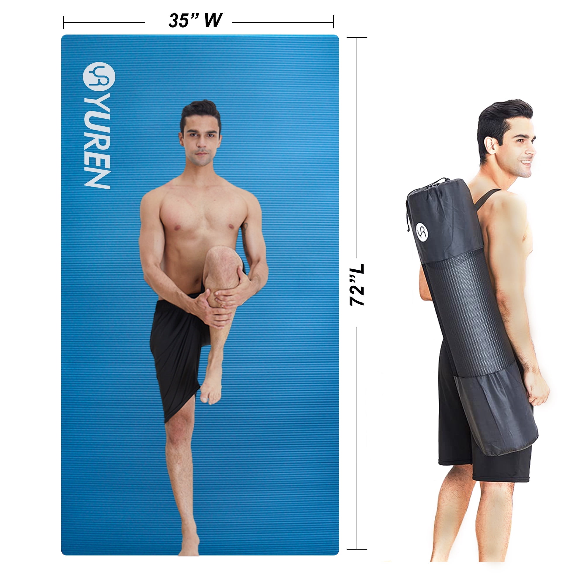 YUREN All-Purpose Yoga Mat Large 72x35 12-Inch Extra Kenya Ubuy