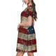 thumbnail image 2 of Easygdp American Flag1 para Vestido Transpirable de Mujer, Vestido Suelto de Manga Corta con Pliegues y Bolsillos para el Verano, 2 of 6