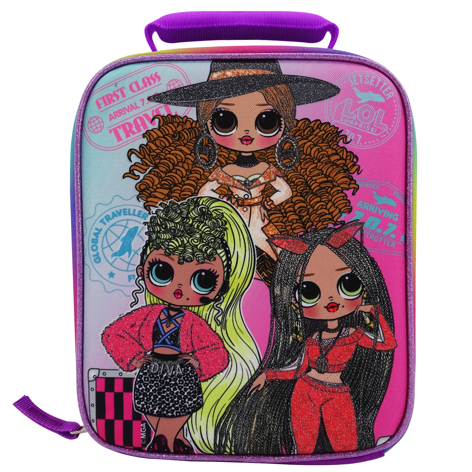 MGA Entertainment MGA Kid's LOL OMG Insulated Reusable Lunch Bag for Girls