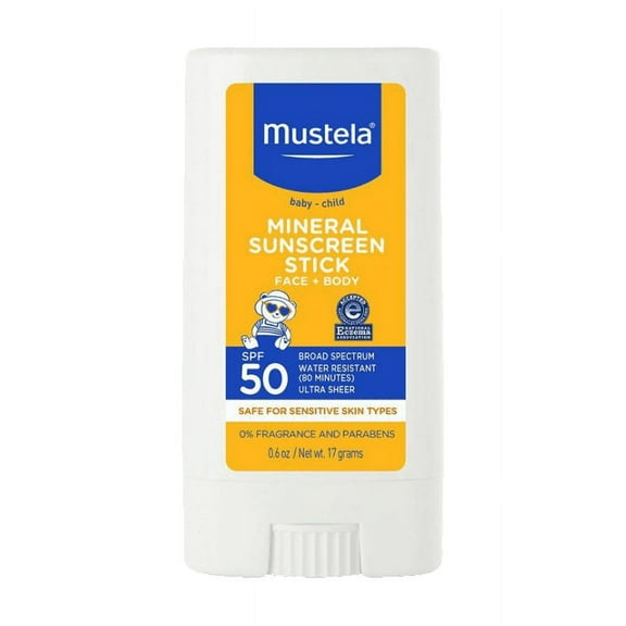 Mustela Baby - Child Mineral Sunscreen Stick, SPF 50, 0.6 oz (17 g)
