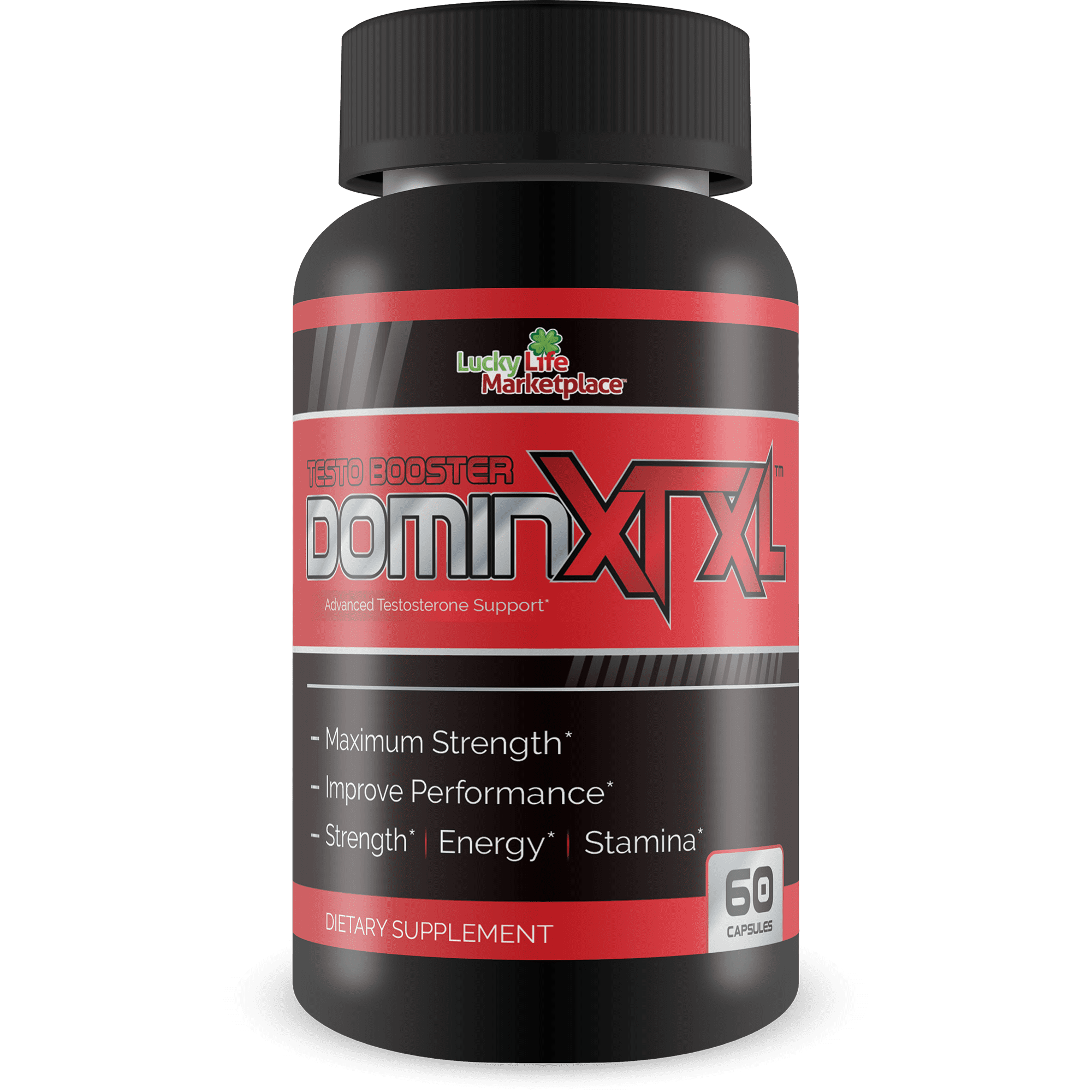Testo Booster Domin XT XL - Testosterone Booster for Strength, Muscle Building, Performance, Energy, Stamina, and Sexual Health - Advanced Testosterone Support - 60 Capsules