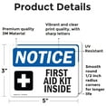 thumbnail image 2 of (2 Pack) First Aid Kit Inside Sign, 2 of 7