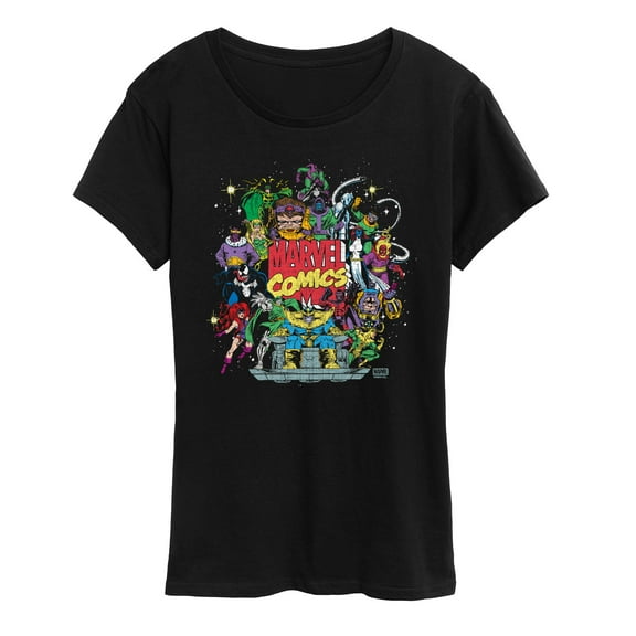 Marvel - Marvel Villian Collage - Women's Short Sleeve Graphic T-Shirt