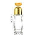 thumbnail image 2 of ONLYEOR 50ml Glass Empty Roller Bottle with Plastic Roller, Leak-Proof Deodorant & Massage Oil Container, For Essential Oil & Perfume, 2 of 9