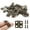 Antique Bronze, variant on 50Pcs Small Brass Hinges, 0.31"x0.39"Pure Copper Butt Gold Tiny Hinges for Mini Cabinet Jewelry Wooden Box,Doll House DIY with Mounting Screws