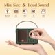 thumbnail image 3 of Altavoz Bluetooth QUEQIMU Retro Portátil Verde, 3 of 9