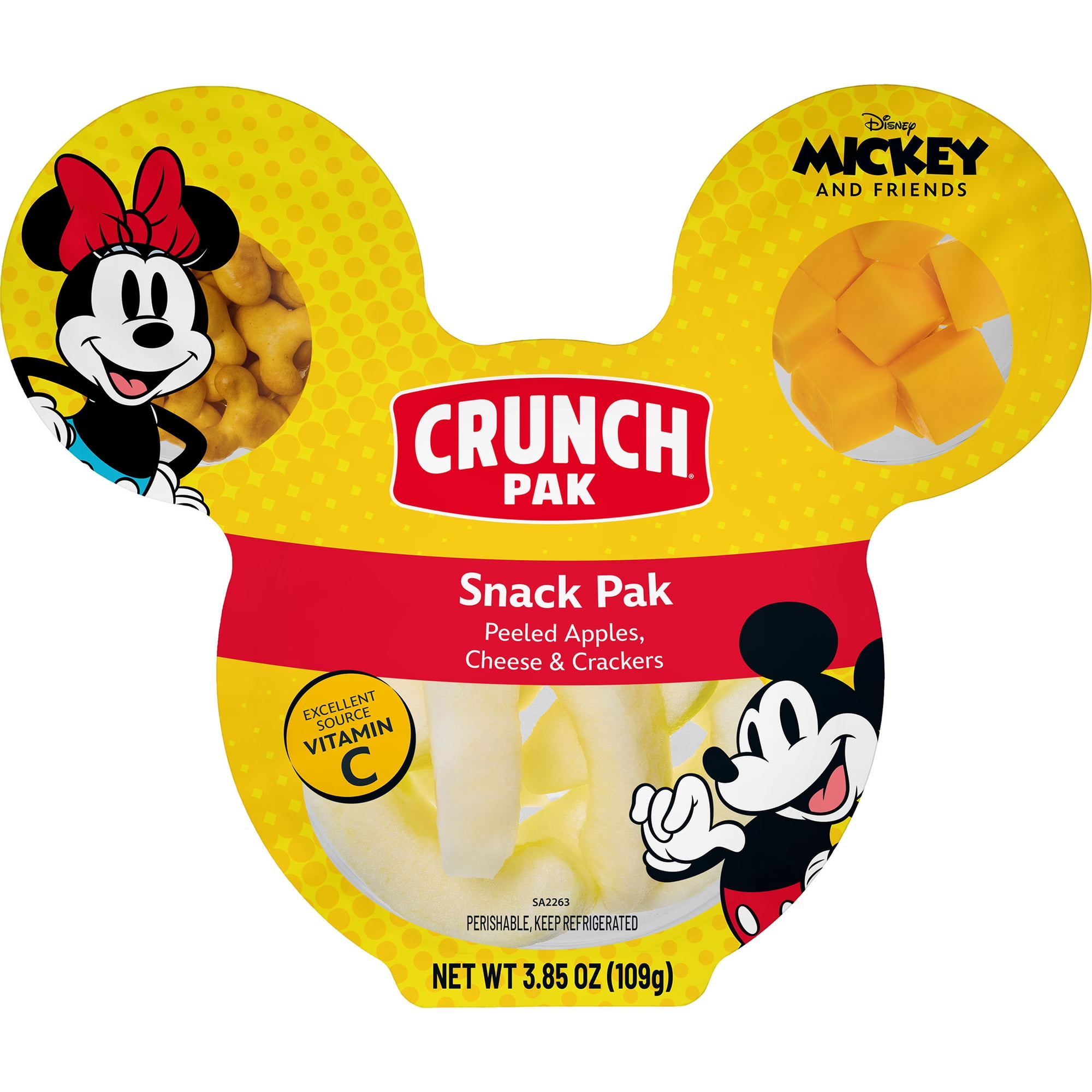 Crunch Pak Foodles Snack Pack with Peeled Apples, Crackers & Cheese, 3.85 oz