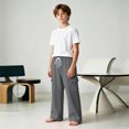 thumbnail image 6 of Boys Girls Sweatpants Straight Wide Leg Baggy Pants Kids Open Bottom Athletic Basic Casual Trousers Fall Winter Clothing 5-16Y, 6 of 10