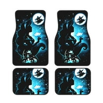 Cartoon Fairy Tales Princess Car Floor Mats 4pc Set Anti Skid Vehicle Floor Mat Car Carpet For Front Rear Seats Universal Auto Interior Accessories