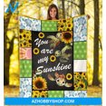 thumbnail image 2 of You Are My Sunshine Sunflower Turtle Blanket Gift For Turtle Lovers, 2 of 3