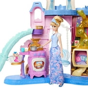 Disney Princess Pet Palace & Cinderella Fashion Doll with 2 Animal Friends & 20+ Furniture & Accy