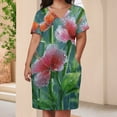 thumbnail image 4 of Butterfly Hibiscus Rain Bamboo Beauty Summer Dresses for Women Beach Boho, 4 of 6