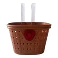thumbnail image 1 of Colaxi Kids Bike Basket Multifunction Outdoor Cute Easy Installation Bicycle Basket Brown, 1 of 8