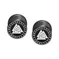 thumbnail image 2 of 4xElegantes Aretes Para Hombres Y Mujeres Aretes Redondos De Metal Joyería Piercing Estilo I, 2 of 8