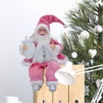 thumbnail image 5 of TOPRenddon 16" Standing Santa Claus Doll - Premium Christmas Table Decoration for Home & Office, Soft Cloth Holiday Centerpiece Gift for Kids (Velvet), 5 of 5