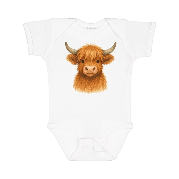 Inktastic Highland Cow Boys or Girls Baby Bodysuit